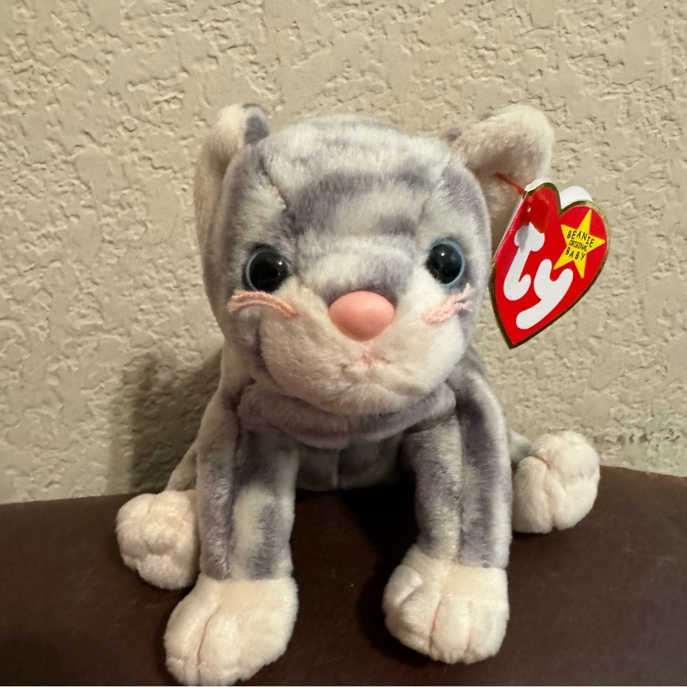 Vintage 1999 Ty Beanie Babies Silver Cat